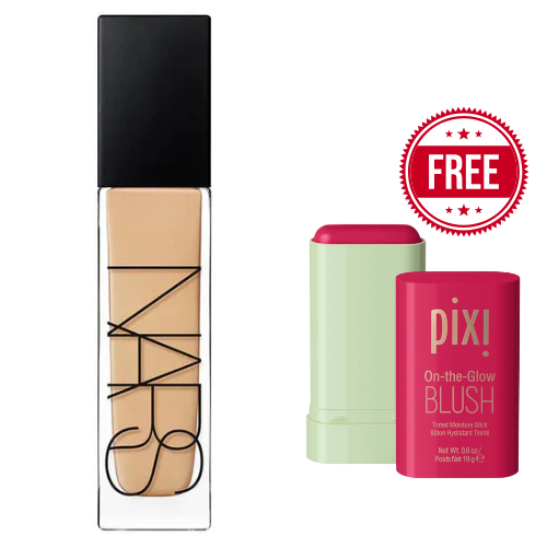 Authentic Natural Radiant Foundation with Free Pixi Blusher Gift (₹1950 Value)