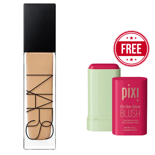 Authentic Natural Radiant Foundation with Free Pixi Blusher Gift (₹1950 Value)